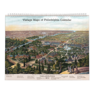 Calendario Mapas de época de Filadelfia