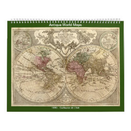 Calendario Mapas mundiales antiguos