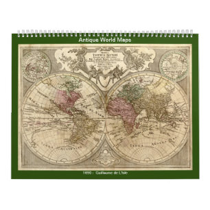 Calendario Mapas mundiales antiguos