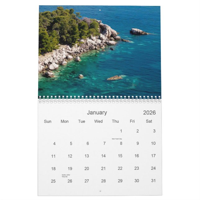 Calendario Mar Adriático de Croacia (Jan 2026)