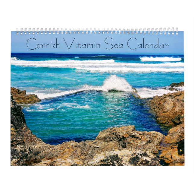 Calendario Mar de Vitamina Cornualesa, Colección de Olas de C (Tapa)