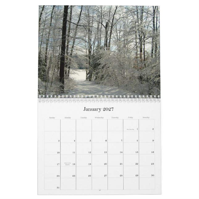 Calendario Maravilla-Calendario de las naturalezas (Jan 2027)