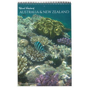 Calendario maravillas naturales aust/nz 2025 (con ubicaciones