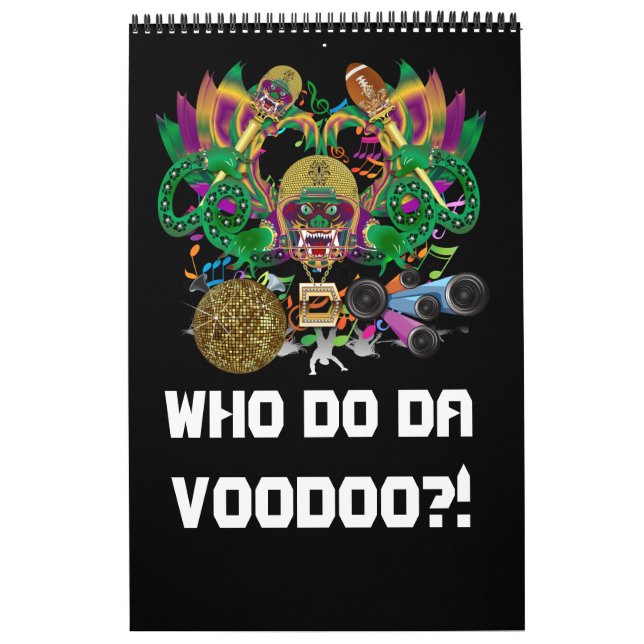 Calendario Mardi Gras y notas de la vista al fútbol, por favo (Tapa)