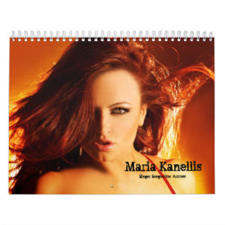 Calendario Maria Kanellis, cantante/compositor/calendario de