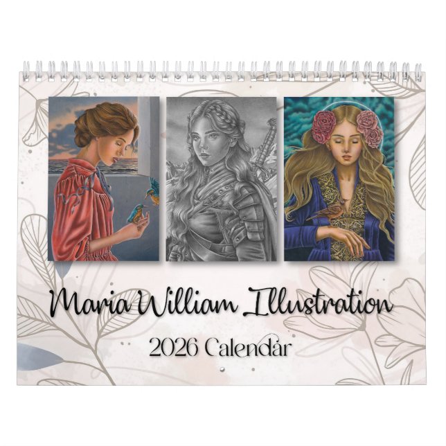 Calendario Maria William Illustration 2026 calendar (Tapa)