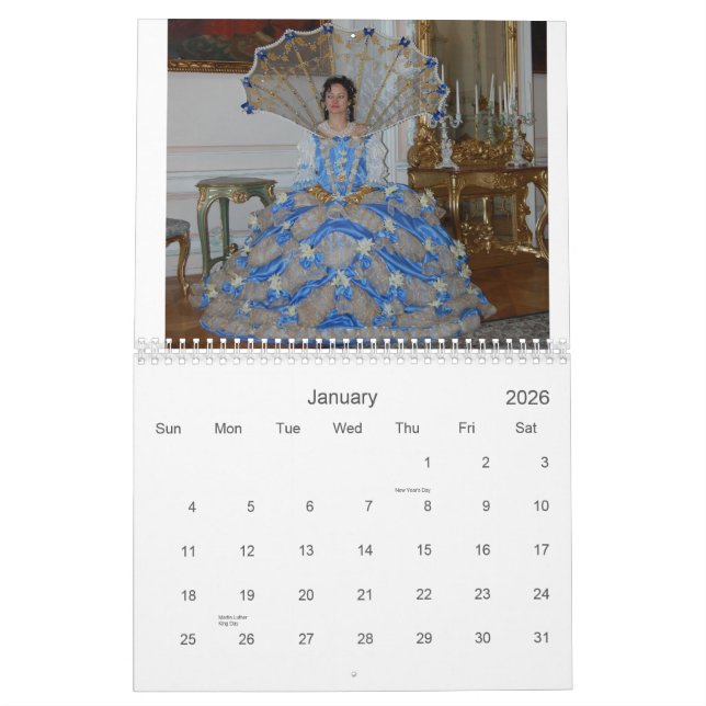 Calendario marie Antonieta (Jan 2026)