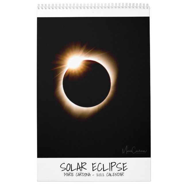 Calendario Marie Cardona - Eclipse solar 2022 (Tapa)
