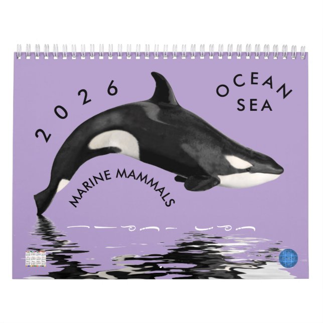 Calendario Marine mammals calendar (Tapa)
