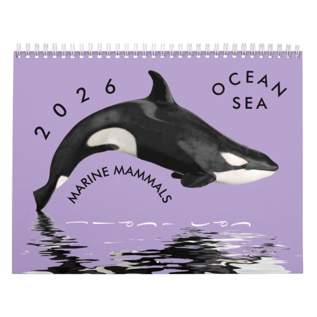 Calendario Marine mammals calendar (Tapa)