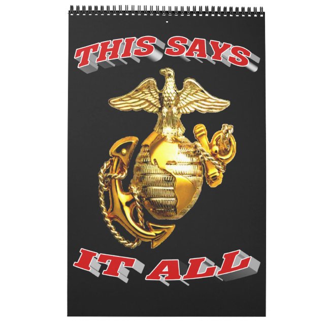 Calendario Marines Montford Point (Reverso)