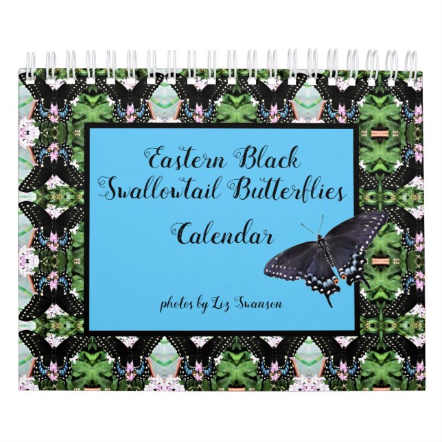 Calendario - Mariposas Swallowtail de cola negra o (Tapa)