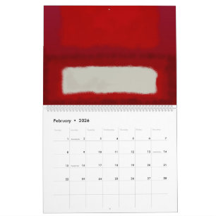 Calendario Mark Rothko arte en estilo digital
