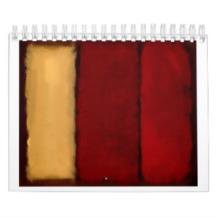 Calendario Mark Rothko arte en estilo digital