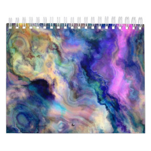 Calendario Mármol colorido