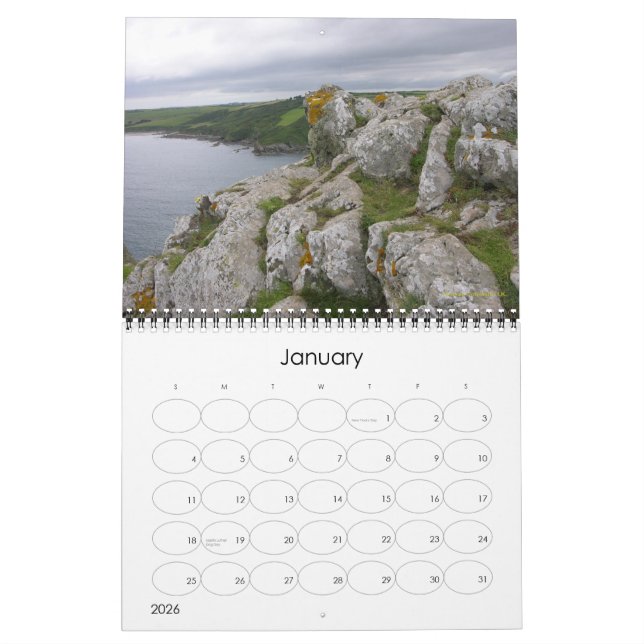 Calendario Martha Lewis: Lugares lejanos y cercanos, 2008 (Jan 2026)