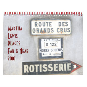 Calendario Martha Lewis: Lugares lejanos y próximos a 2010