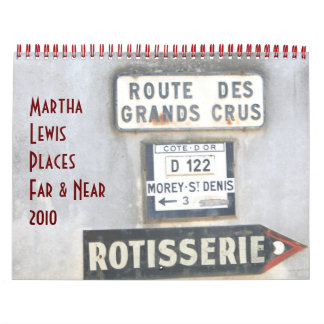Calendario Martha Lewis: Lugares lejanos y próximos a 2010