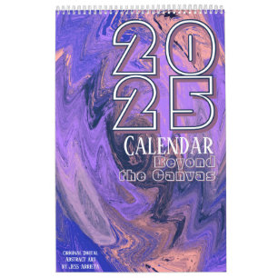 Calendario Más allá del lienzo original arte abstracto
