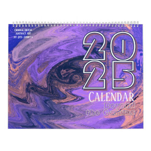 Calendario Más allá del lienzo original arte abstracto
