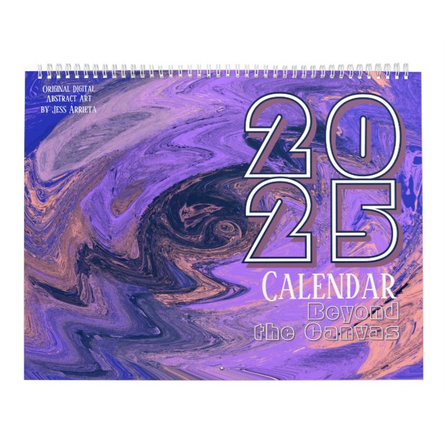 Calendario Más allá del lienzo original arte abstracto (Tapa)