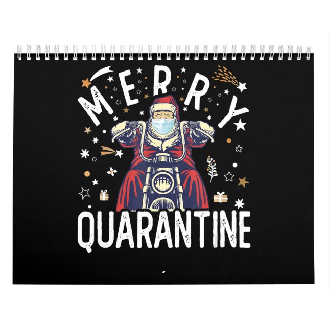 Calendario Máscara de Hipster Santa Face (Tapa)