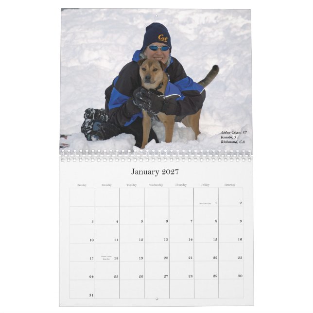 Calendario Mascotas y sus marimachos, 2013 (Jan 2027)