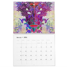 Calendario Maskyrinth de Lin Tarczynski para 2026