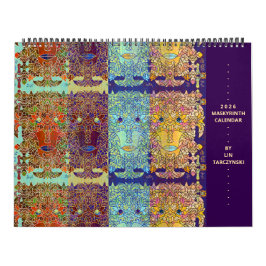 Calendario Maskyrinth de Lin Tarczynski para 2026