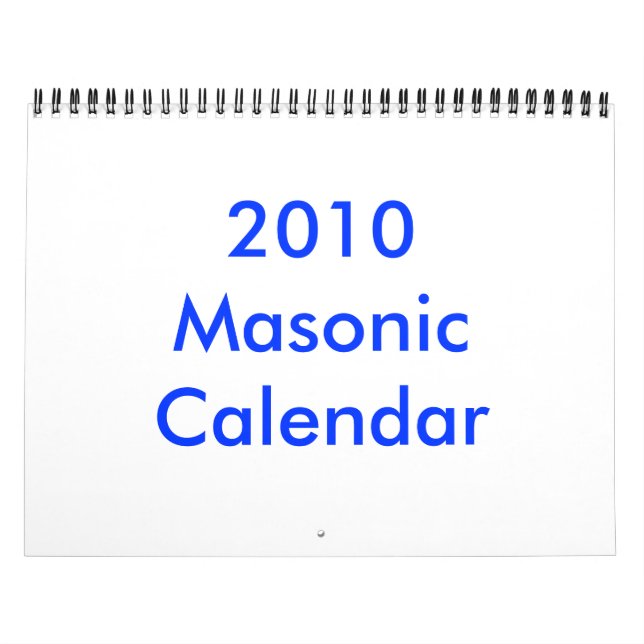 Calendario masónico 2010 (Tapa)