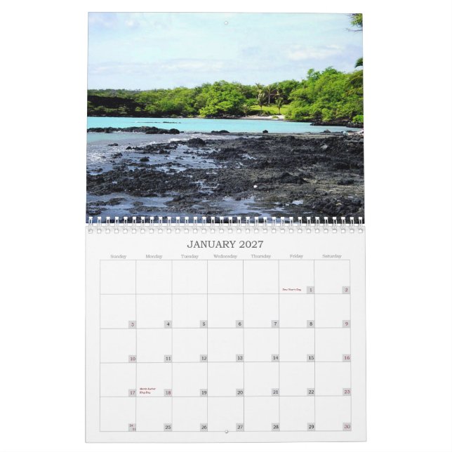 Calendario Maui (Jan 2027)