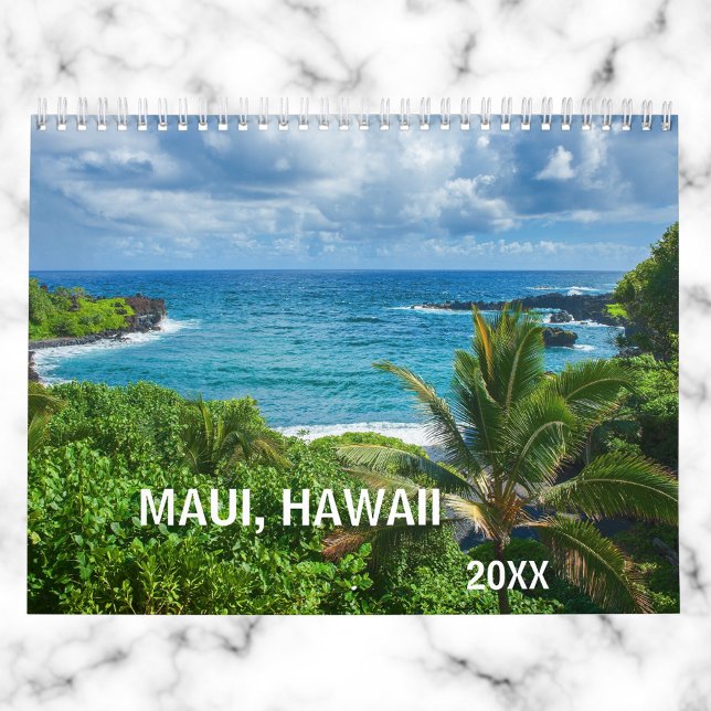 Calendario Maui Hawaii Playas de Cascadas (Subido por el creador)