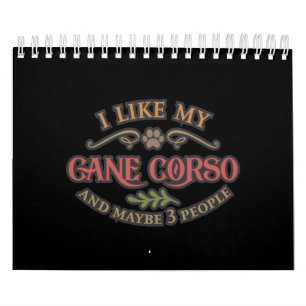 Calendario Me Gusta Mi Idea De Cerdo Corso Para El Perro.