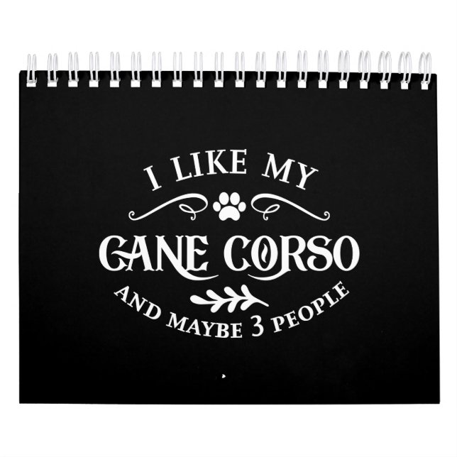 Calendario Me Gusta Mi Perro Único De Corso De Caña. (Tapa)