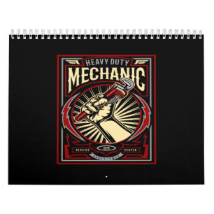 Calendario mecánico de trabajo pesado