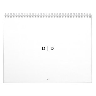 Calendario mediano de dos páginas