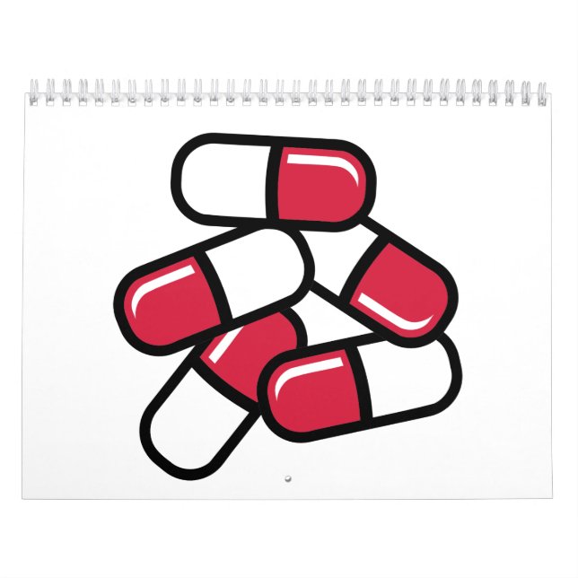 Calendario Medicina roja de las píldoras (Tapa)