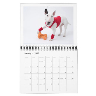 Calendario medio de dos páginas, blanco