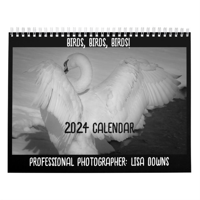Calendario medio de dos páginas, blanco (Tapa)