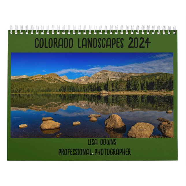 Calendario medio de dos páginas, blanco (Tapa)