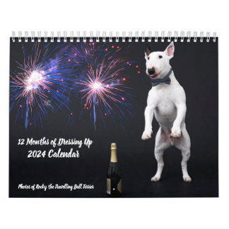 Calendario medio de dos páginas, blanco