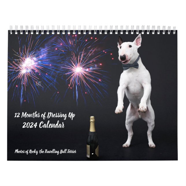 Calendario medio de dos páginas, blanco (Tapa)