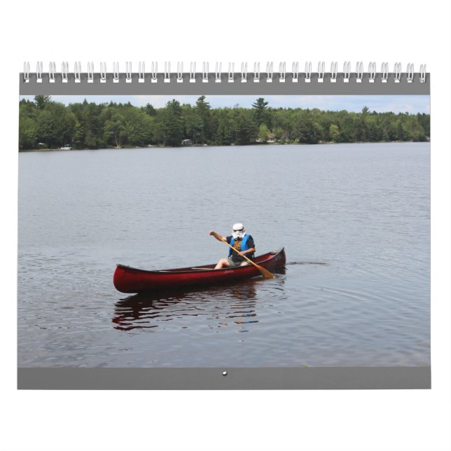 Calendario medio de dos páginas, calendario blanco (Tapa)