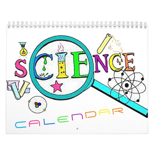 Calendario medio de la ciencia 12 meses/dos página (Tapa)