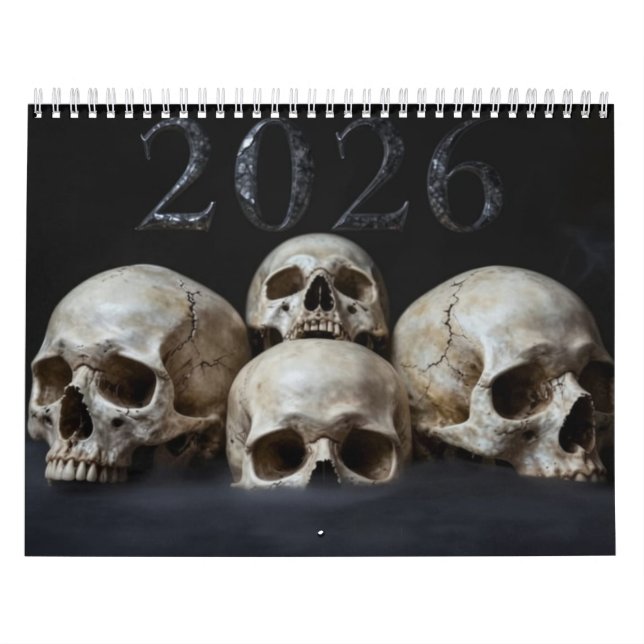 Calendario Medium 2026 Skull Art Calendar (Tapa)