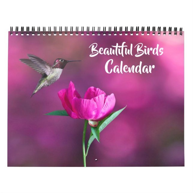 Calendario Medium Size Beautiful Birds Calendar (Tapa)