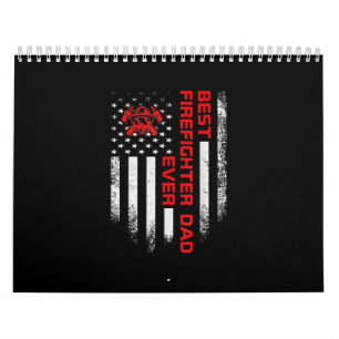 Calendario Mejor bombero de bandera norteamericana masculina