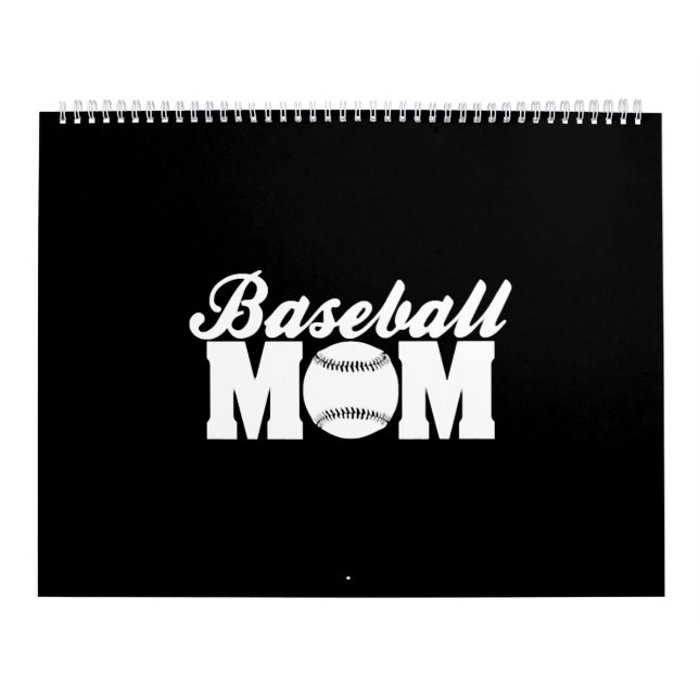 Calendario Mejor Madre De Béisbol Mug Camisetas Estiker Women (Tapa)