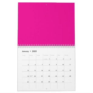 Calendario Mejora tu espacio con un fondo rosado