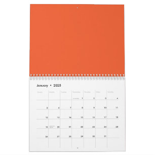 Calendario Mejora tu espacio con un Naranja que te atrae la v